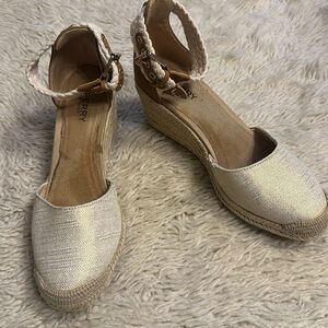 Sperry Espadrilles Wedges Womens 8